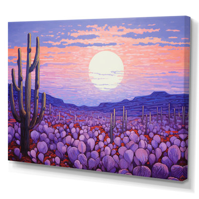 " Cactus Lavender Landscape "