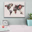 «World Map Flowers» par Design Fabrikken, estampe numérique sur toile-329389072