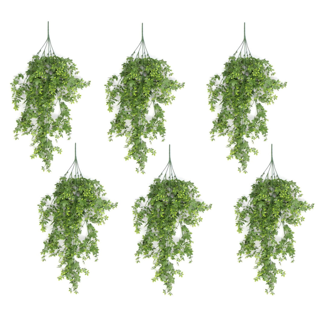 Leaf Pack Of 6 X Hanging Uv And Fire Resistant Artificial Forest Foliage Plant 81Cm - Image 5
