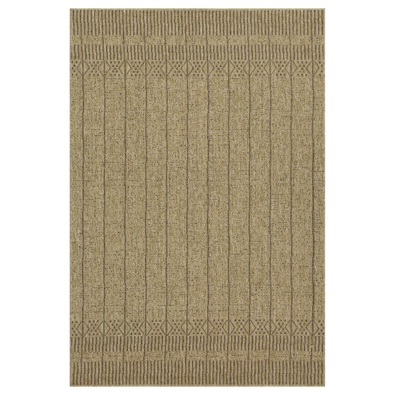 Earth GC_NTL1009 Jute/Mocha 5 Ft. 3 In. X 7 Ft. 3 In. Indoor/Outdoor Area Rug, Natural/Light Brown, Rectangle 5'3" x 7'3"