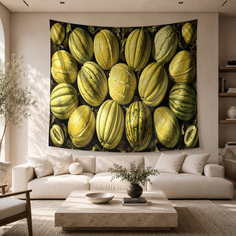 Tapisserie murale Fruit Melon, 68 po x 80 po