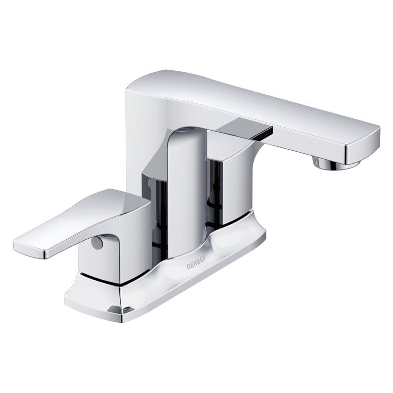 Tribune Two Handle Centerset Bathroom Faucet, Chrome