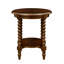 Table de bout ronde traditionnelle avec tablette