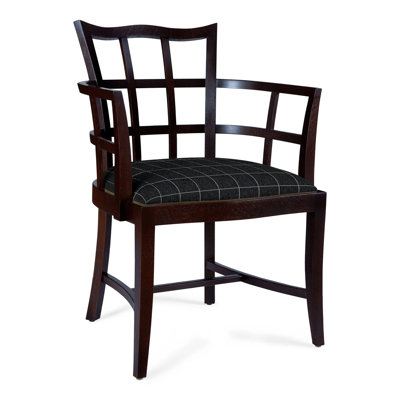 Surrey Hills 18.5'' H Upholstered Oak Armchair