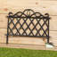 27 cm H x 48 cm W Plastic Border Fencing