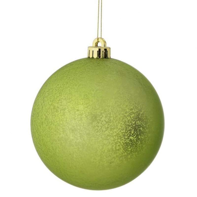Ornement boule de mercure mat 140Mm Vp, Vert pomme