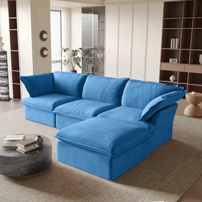 Canapé modulaire en velours Sky
