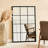 Paris Window Pane Framed Wall Mounted Accent Mirror