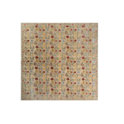 One-of-a-Kind 8'10" X 9'6" Hand Knotted Area Rug