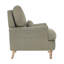 Fauteuil d'appoint rembourré Rickon, avec accoudoirs arrondis et coussin lombaire, pour salon, chambre à coucher ou bureau à domicile-129513836
