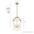 Laurel Ridge 4 - Light Lantern Geometric Chandelier-56775422-71472433