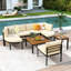 Ensemble de canapés d'extérieur polyvalents et modernes avec coussins confortables et structure robuste-2088377039