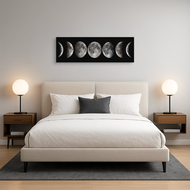 Phases de lune sur toile
