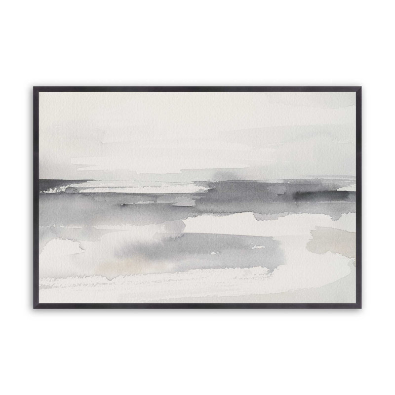 Timeless Tides I, H 19,25 po x l 25,25 po, Encadrement ouvert, zinc vieilli