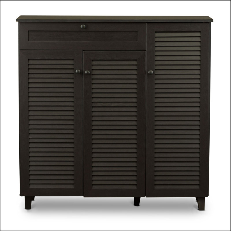 Shoe Storage Cabinet, Espresso