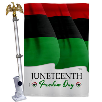 Ensemble de 2 drapeaux en polyester 40 x 28 po