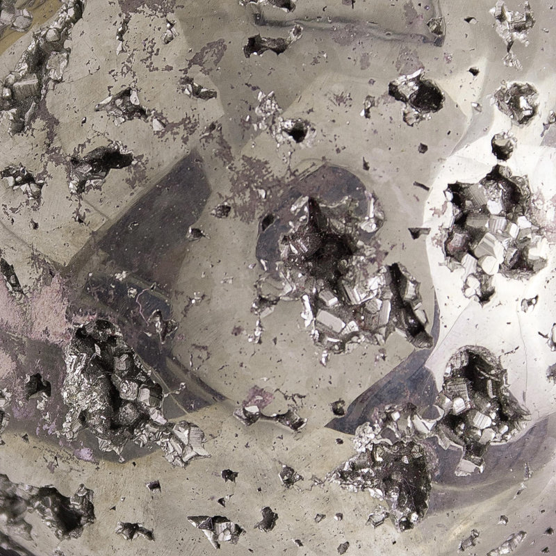Pyrite sphère reflets cloche ou globe d'eau