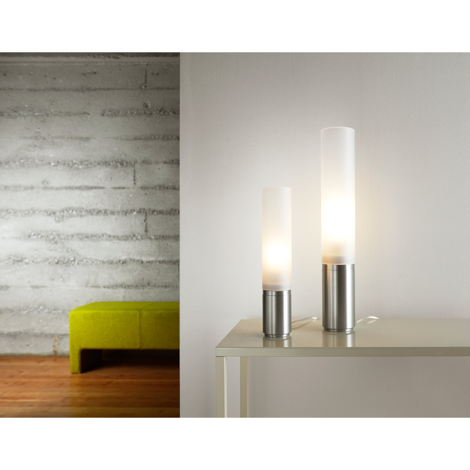Elise Novelty Table Lamp, Silver, 18" H x 3" W x 3" D