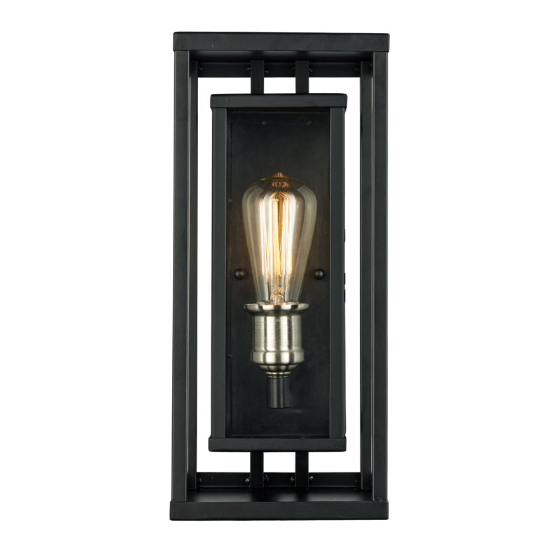 Ignacio Wall Light, Black, 15.5" H x 6" W x 6.75" D