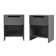 Carmet 1-Drawer Nightstands with Storage Cubby