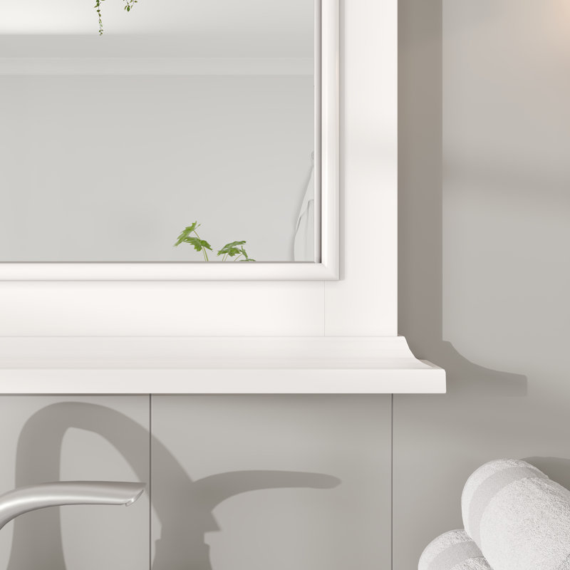 Pineville Traditional Vanity Mirror, White