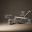 Parallel Single Handle Deck Mount Bath Faucet with Handshower-1413537739
