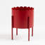 Metal Scallop Planter on Stand-1585120441