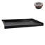 Base de douche en alcôve en acrylique noir brillant avec drain central 60 po x 36 po Streamline NT-2124-60BL-AL, bonde incluse