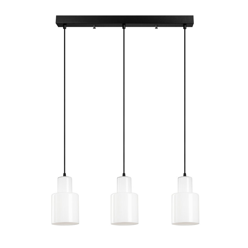 Luminaire suspendu géométrique à 3 lumières pour îlot de cuisine Selin
