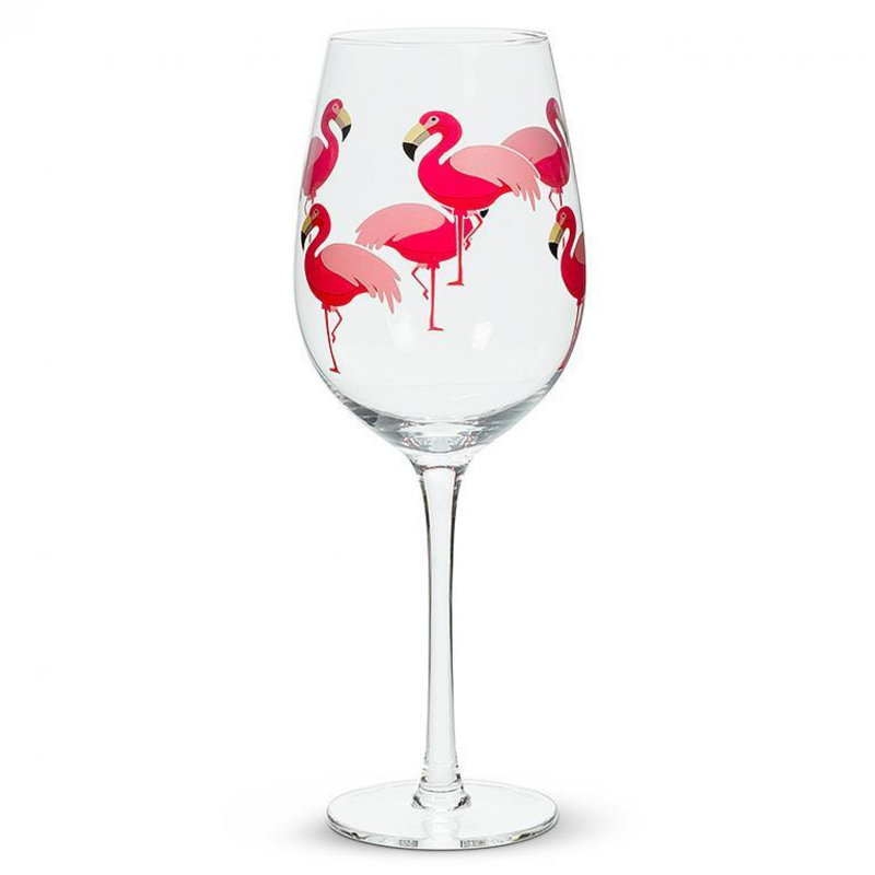 Flamingo Stemmed Wine Goblet