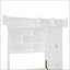 Grand lit escamotable mural avec armoire supérieure, tablettes et garde-robe pour une efficacité et un rangement optimaux, blanc