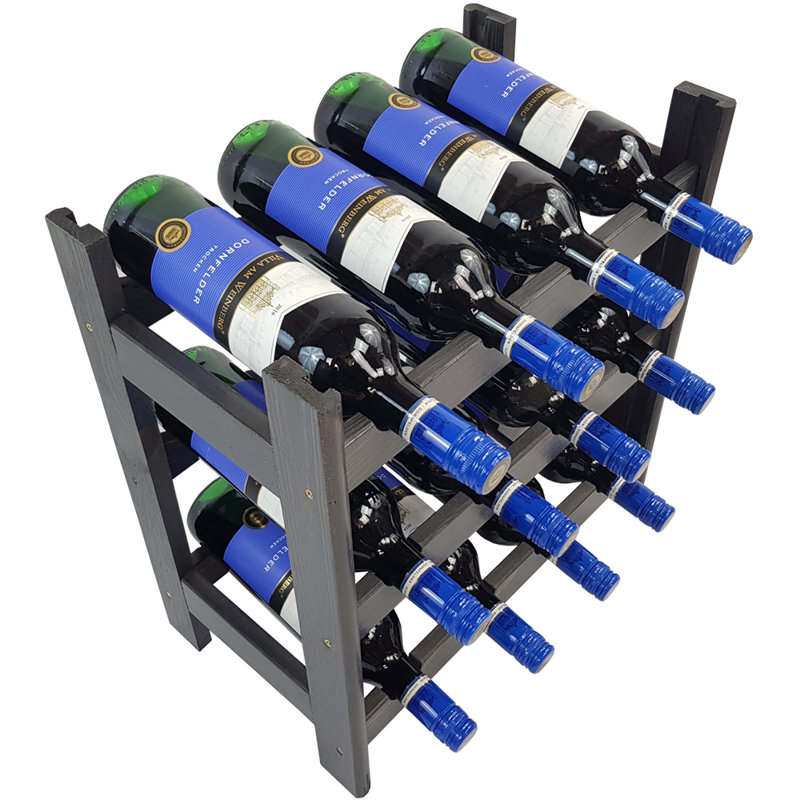 Janice Floor Wine Bottle Rack, Anthracite