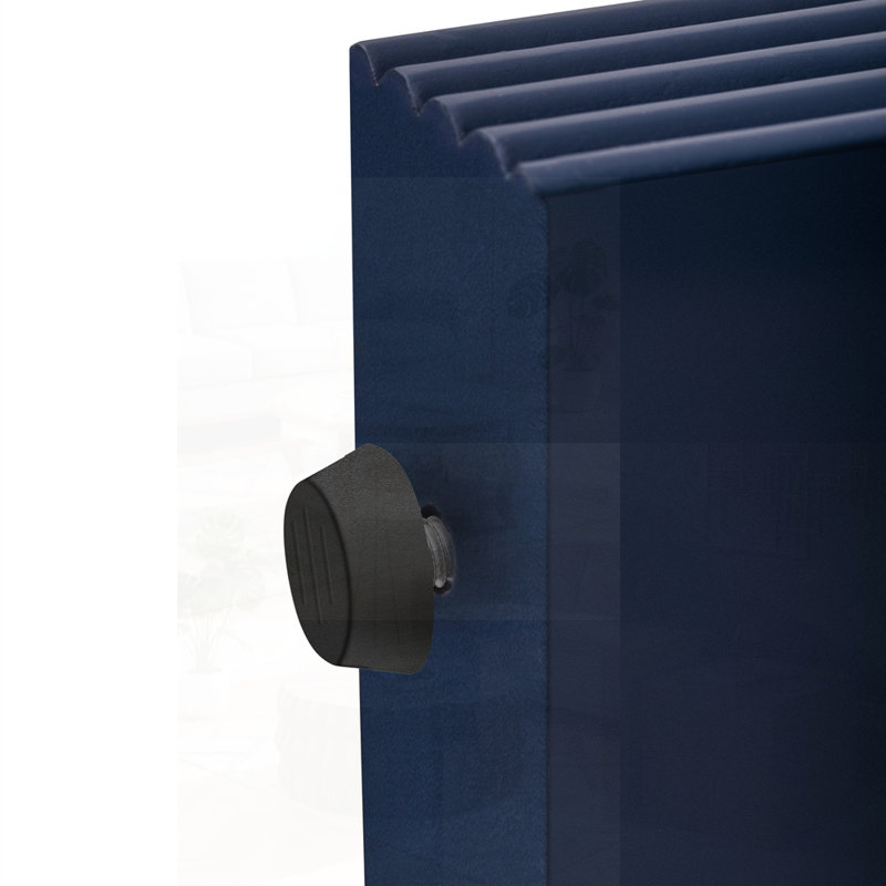 54.9" W Console Table With 2 Drawers, Navy Blue