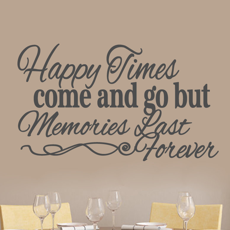 Adhésif décoratif Happy Times, Gris foncé