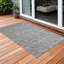 Tapis intérieur gris antidérapant lavable 2 pi x 3 pi