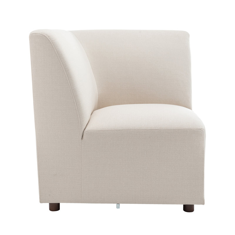 Duvall Modular Corner Chair - Performance Fabric, Beige Polyester