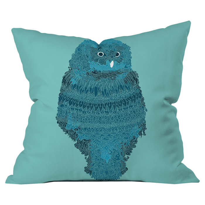 Martin Bunyi Owl Outdoor Throw Pillow, 18" x 18"