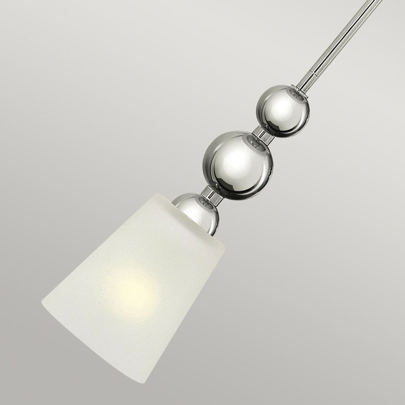 Raven 1 - Light Gold Bell Pendant, Polished Nickel