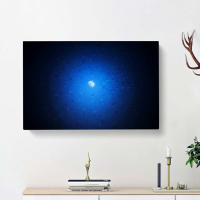 Half Moon In Abstract - Wrapped Canvas
