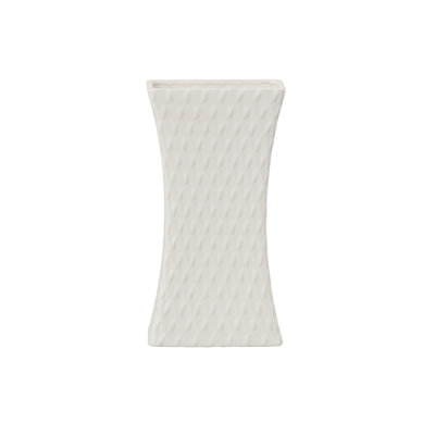 Ceramic Rectangle Pot Matte Finish White