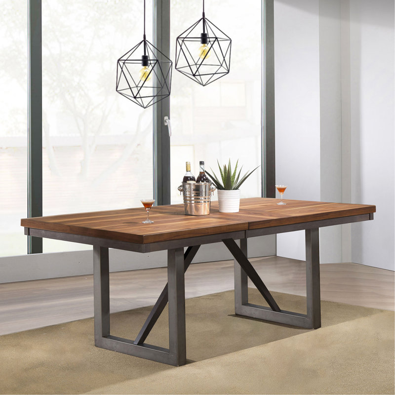 Rivera Natural Walnut Extension Dining Table