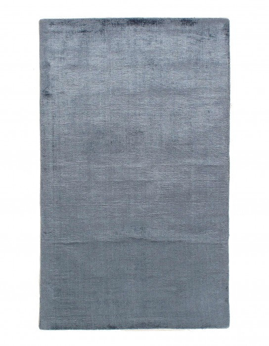 Tapis moderne en soie de bambou pure fait à la main 3 pi x 5 pi