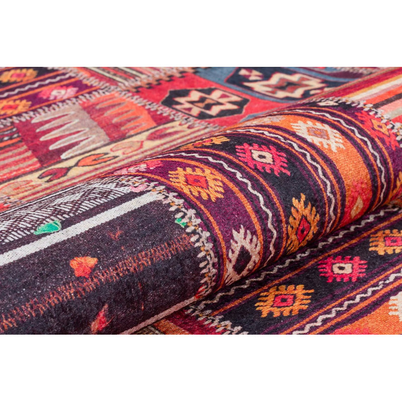Tapis intérieur / extérieur en coton Runo, Rectangle 5 pi 11 po x 9 pi 2 po