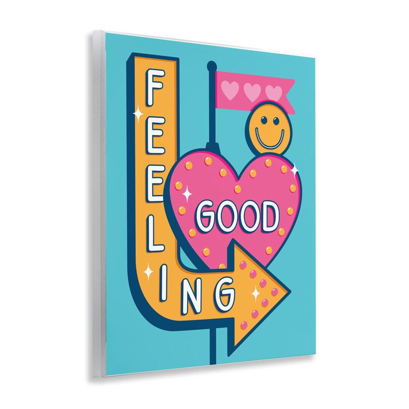 «Feeling Good», impression sur plaque murale rétro par Jalynn Heerdt