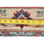 Tapis rouge / bleu / beige en laine noué à la main de conception unique 2 pi 8 po x 4 pi New Age