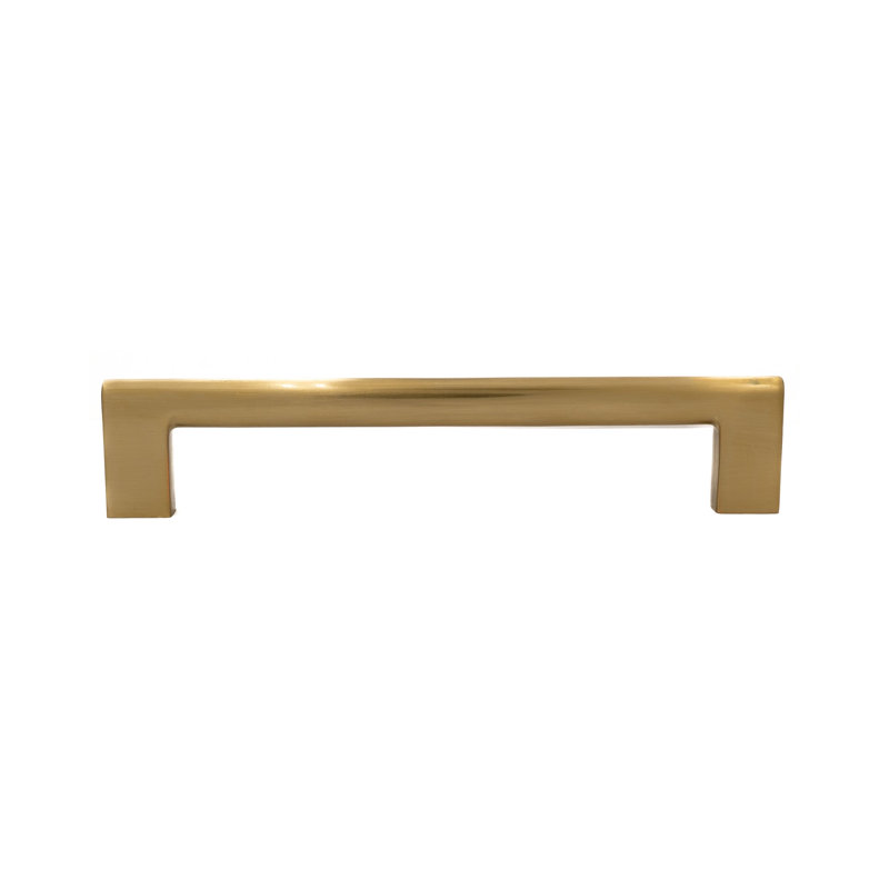 Vail 6" Satin Brass Bar Pull, Satin Brass, 6"