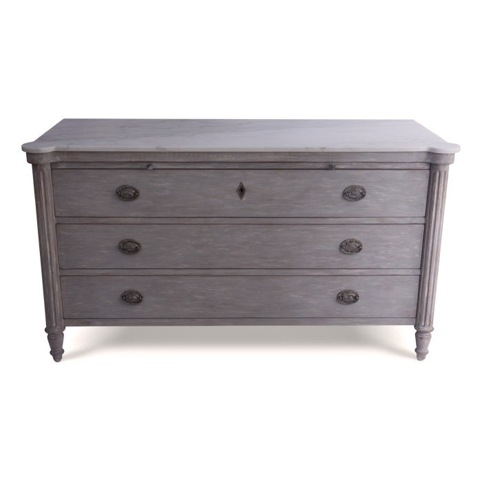 Augusta 3 - Drawer Solid Wood Dresser