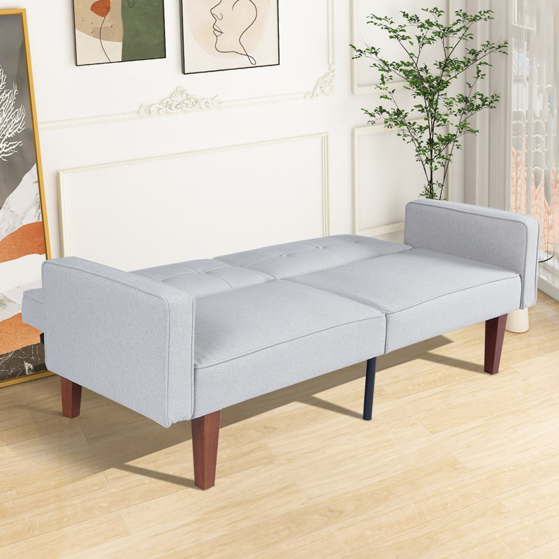 Canapé-lit futon Lelland, canapé-lit convertible en tissu, canapé-lit, lit de jour pour salon, appartement, bureau