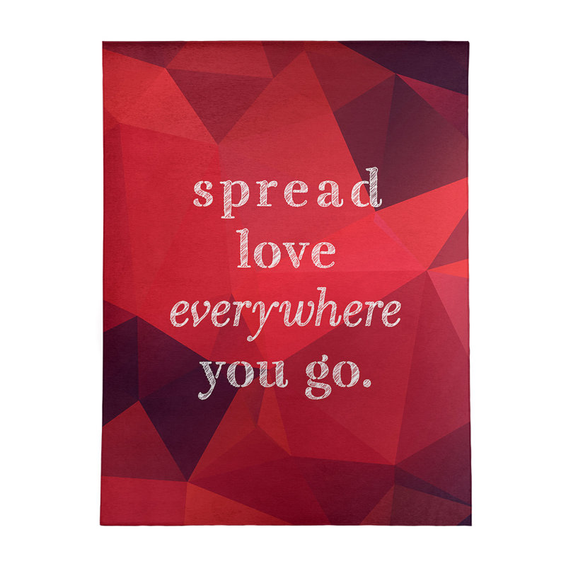 Tapis en polyester imit quote love, Rectangle 8 pi x 10 pi