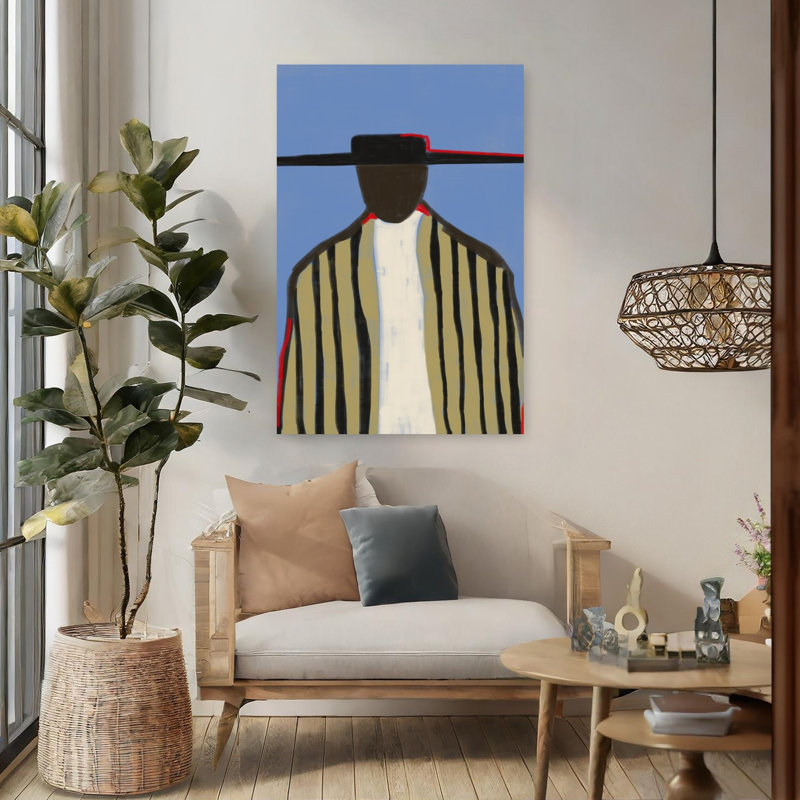 Art contemporain contemporain, H 36 po x l 24 po